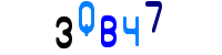 Blue Captcha Image