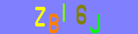 Blue Captcha Image