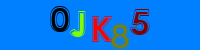 Blue Captcha Image