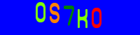 Blue Captcha Image