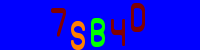 Blue Captcha Image