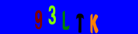 Blue Captcha Image
