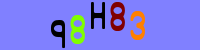 Blue Captcha Image