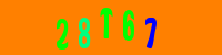 Blue Captcha Image