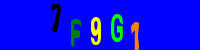 Blue Captcha Image
