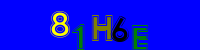 Blue Captcha Image