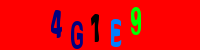 Blue Captcha Image