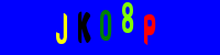 Blue Captcha Image