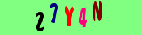 Blue Captcha Image