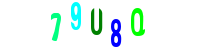 Blue Captcha Image