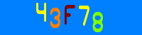 Blue Captcha Image