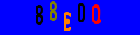 Blue Captcha Image
