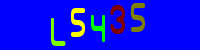 Blue Captcha Image