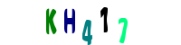 Blue Captcha Image