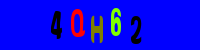 Blue Captcha Image