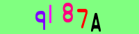 Blue Captcha Image