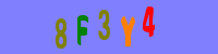 Blue Captcha Image