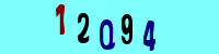 Blue Captcha Image