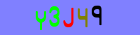 Blue Captcha Image