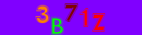 Blue Captcha Image