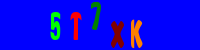 Blue Captcha Image