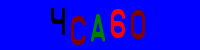 Blue Captcha Image