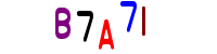 Blue Captcha Image
