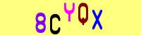 Blue Captcha Image
