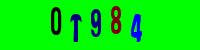 Blue Captcha Image