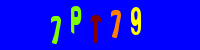 Blue Captcha Image