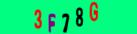 Blue Captcha Image