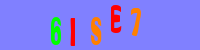 Blue Captcha Image