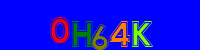 Blue Captcha Image