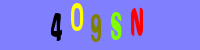 Blue Captcha Image