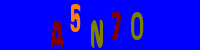 Blue Captcha Image