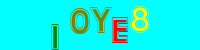 Blue Captcha Image