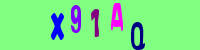 Blue Captcha Image