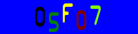 Blue Captcha Image