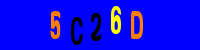 Blue Captcha Image
