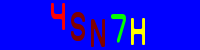 Blue Captcha Image