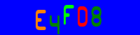 Blue Captcha Image