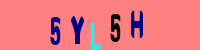 Blue Captcha Image