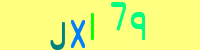 Blue Captcha Image