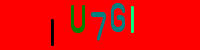 Blue Captcha Image
