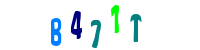 Blue Captcha Image