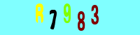 Blue Captcha Image