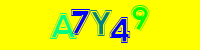 Blue Captcha Image