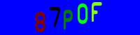 Blue Captcha Image