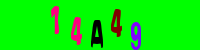Blue Captcha Image