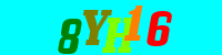 Blue Captcha Image